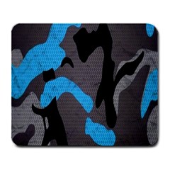 Blue, Abstract, Black, Desenho, Grey Shapes, Texture Large Mousepad by nateshop