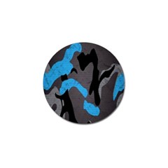 Blue, Abstract, Black, Desenho, Grey Shapes, Texture Golf Ball Marker (10 Pack) by nateshop