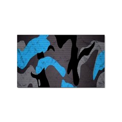 Blue, Abstract, Black, Desenho, Grey Shapes, Texture Sticker Rectangular (10 Pack) by nateshop