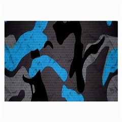 Blue, Abstract, Black, Desenho, Grey Shapes, Texture Large Glasses Cloth by nateshop