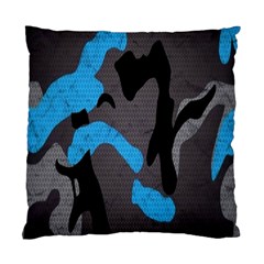 Blue, Abstract, Black, Desenho, Grey Shapes, Texture Standard Cushion Case (one Side) by nateshop