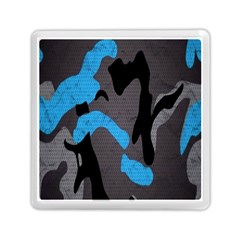 Blue, Abstract, Black, Desenho, Grey Shapes, Texture Memory Card Reader (square) by nateshop