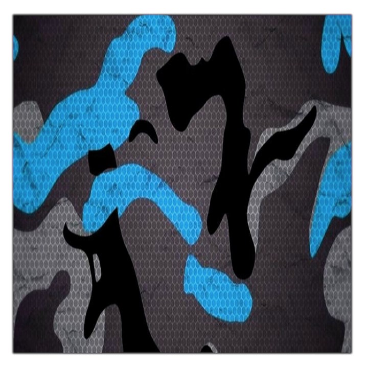 Blue, Abstract, Black, Desenho, Grey Shapes, Texture Square Satin Scarf (36  x 36 )