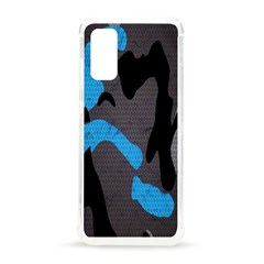 Blue, Abstract, Black, Desenho, Grey Shapes, Texture Samsung Galaxy S20 6 2 Inch Tpu Uv Case by nateshop