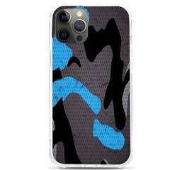 Blue, Abstract, Black, Desenho, Grey Shapes, Texture Iphone 12 Pro Max Tpu Uv Print Case by nateshop