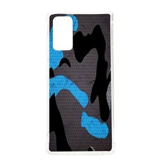 Blue, Abstract, Black, Desenho, Grey Shapes, Texture Samsung Galaxy Note 20 Tpu Uv Case by nateshop