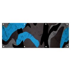 Blue, Abstract, Black, Desenho, Grey Shapes, Texture Banner And Sign 8  X 3 