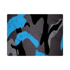 Blue, Abstract, Black, Desenho, Grey Shapes, Texture Premium Plush Fleece Blanket (mini) by nateshop