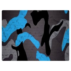 Blue, Abstract, Black, Desenho, Grey Shapes, Texture Premium Plush Fleece Blanket (extra Small) by nateshop