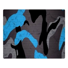 Blue, Abstract, Black, Desenho, Grey Shapes, Texture Premium Plush Fleece Blanket (large) by nateshop