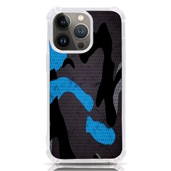 Blue, Abstract, Black, Desenho, Grey Shapes, Texture Iphone 13 Pro Tpu Uv Print Case by nateshop