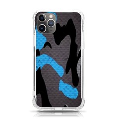 Blue, Abstract, Black, Desenho, Grey Shapes, Texture Iphone 11 Pro 5 8 Inch Tpu Uv Print Case by nateshop