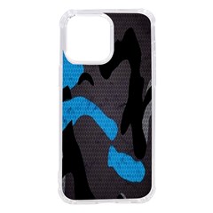 Blue, Abstract, Black, Desenho, Grey Shapes, Texture Iphone 14 Pro Max Tpu Uv Print Case by nateshop