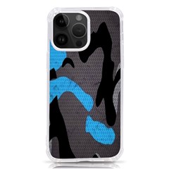 Blue, Abstract, Black, Desenho, Grey Shapes, Texture Iphone 14 Pro Max Tpu Uv Print Case by nateshop