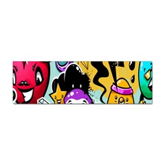 Cartoon Graffiti, Art, Black, Colorful, Wallpaper Sticker (bumper) by nateshop