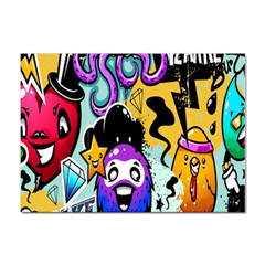 Cartoon Graffiti, Art, Black, Colorful, Wallpaper Sticker A4 (10 Pack) by nateshop