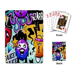 Cartoon Graffiti, Art, Black, Colorful, Wallpaper Playing Cards Single Design (rectangle)