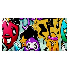 Cartoon Graffiti, Art, Black, Colorful, Wallpaper Banner And Sign 6  X 3  by nateshop