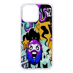 Cartoon Graffiti, Art, Black, Colorful, Wallpaper Iphone 14 Pro Max Tpu Uv Print Case by nateshop