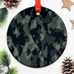 Comouflage,army Round Ornament (two Sides) by nateshop