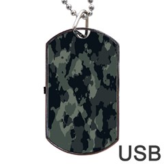 Comouflage,army Dog Tag Usb Flash (one Side)