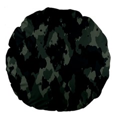 Comouflage,army Large 18  Premium Flano Round Cushions by nateshop