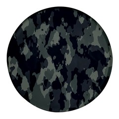 Comouflage,army Round Glass Fridge Magnet (4 Pack) by nateshop