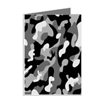 Dark Camouflage, Military Camouflage, Dark Backgrounds Mini Greeting Cards (Pkg of 8) Right