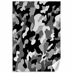 Dark Camouflage, Military Camouflage, Dark Backgrounds Canvas 12  X 18  by nateshop