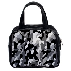 Dark Camouflage, Military Camouflage, Dark Backgrounds Classic Handbag (two Sides) by nateshop