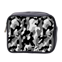 Dark Camouflage, Military Camouflage, Dark Backgrounds Mini Toiletries Bag (two Sides) by nateshop