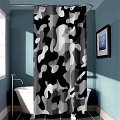 Dark Camouflage, Military Camouflage, Dark Backgrounds Shower Curtain 36  X 72  (stall)  by nateshop