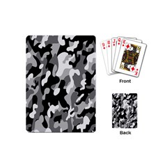 Dark Camouflage, Military Camouflage, Dark Backgrounds Playing Cards Single Design (mini) by nateshop