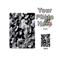 Dark Camouflage, Military Camouflage, Dark Backgrounds Playing Cards 54 Designs (mini) by nateshop