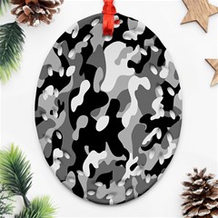 Dark Camouflage, Military Camouflage, Dark Backgrounds Oval Filigree Ornament (two Sides) by nateshop