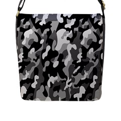 Dark Camouflage, Military Camouflage, Dark Backgrounds Flap Closure Messenger Bag (l) by nateshop