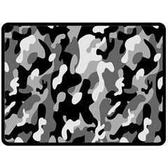 Dark Camouflage, Military Camouflage, Dark Backgrounds Two Sides Fleece Blanket (large) by nateshop