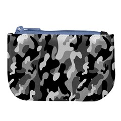 Dark Camouflage, Military Camouflage, Dark Backgrounds Large Coin Purse by nateshop