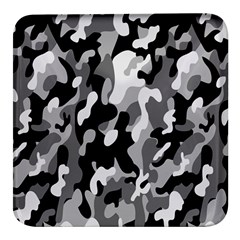 Dark Camouflage, Military Camouflage, Dark Backgrounds Square Glass Fridge Magnet (4 Pack) by nateshop