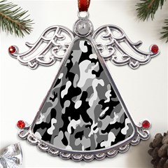 Dark Camouflage, Military Camouflage, Dark Backgrounds Metal Angel With Crystal Ornament