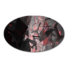 Dark, Abstract, Color, Desenho, Hd Phone Wallpaper Oval Magnet