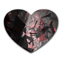 Dark, Abstract, Color, Desenho, Hd Phone Wallpaper Heart Mousepad