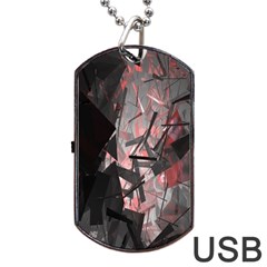 Dark, Abstract, Color, Desenho, Hd Phone Wallpaper Dog Tag Usb Flash (one Side)