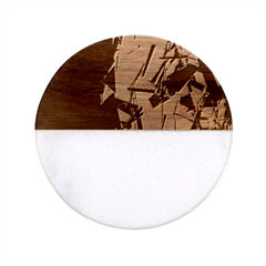 Dark, Abstract, Color, Desenho, Hd Phone Wallpaper Classic Marble Wood Coaster (round)  by nateshop