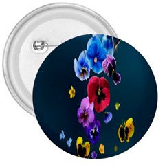 Falling Flowers, Art, Coffee Cup, Colorful, Creative, Cup 3  Buttons