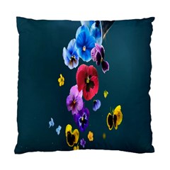 Falling Flowers, Art, Coffee Cup, Colorful, Creative, Cup Standard Cushion Case (one Side) by nateshop