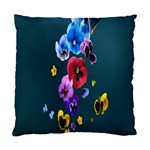 Falling Flowers, Art, Coffee Cup, Colorful, Creative, Cup Standard Cushion Case (One Side) Front