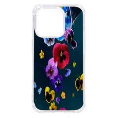 Falling Flowers, Art, Coffee Cup, Colorful, Creative, Cup Iphone 14 Pro Tpu Uv Print Case by nateshop