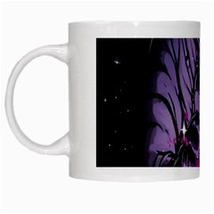 Fingerprint Astro, Amoled, Astronaut, Black, Dark, Oled White Mug by nateshop