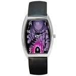 Fingerprint Astro, Amoled, Astronaut, Black, Dark, Oled Barrel Style Metal Watch Front